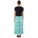 Green Fantasy Flower In Beautiful Festive Style Flared Maxi Skirt View2