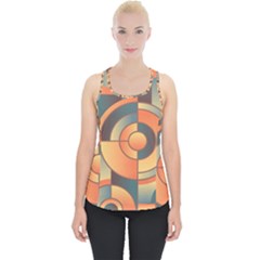 Background Abstract Orange Blue Piece Up Tank Top by Nexatart