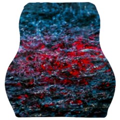 Water Color Red Car Seat Velour Cushion  by FunnyCow