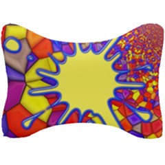 Embroidery Dab Color Spray Seat Head Rest Cushion by Nexatart