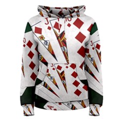 Poker Hands   Royal Flush Diamonds Women s Pullover Hoodie by FunnyCow