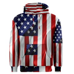 American Usa Flag Vertical Men s Pullover Hoodie by FunnyCow