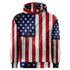 American Usa Flag Vertical Men s Overhead Hoodie by FunnyCow