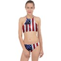 American Usa Flag Vertical Racer Front Bikini Set View1