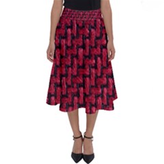 Fabric Pattern Desktop Textile Perfect Length Midi Skirt by Nexatart