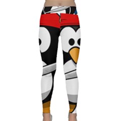 Penguin Pirate Tux Animal Bandana Classic Yoga Leggings by Sapixe