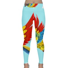 Parrot Animal Bird Wild Zoo Fauna Classic Yoga Leggings by Sapixe