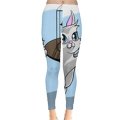 Cat Bird Cage Hunt Hunting Pet Leggings  by Sapixe