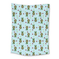 Pineapple Watermelon Fruit Lime Medium Tapestry by Nexatart