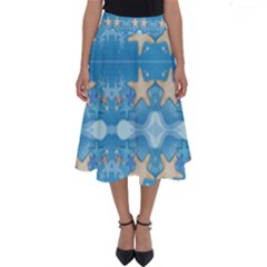 Adorably Cute Beach Party Starfish Design Perfect Length Midi Skirt by flipstylezfashionsLLC