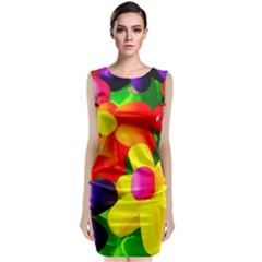 Toy Balloon Flowers Classic Sleeveless Midi Dress by FunnyCow