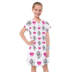 Evil Sweetheart Kitty Kids  Drop Waist Dress by IIPhotographyAndDesigns