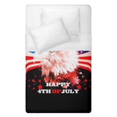 Independence Day, Eagle With Usa Flag Duvet Cover (single Size) by FantasyWorld7