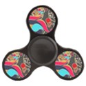 Retro swirls in black Finger Spinner View1