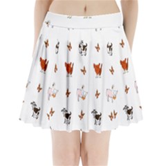 Farm Animals Pleated Mini Skirt by IIPhotographyAndDesigns