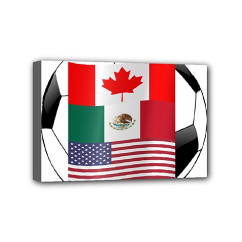 United Football Championship Hosting 2026 Soccer Ball Logo Canada Mexico Usa Mini Canvas 6  X 4  by yoursparklingshop