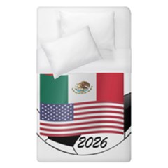 United Football Championship Hosting 2026 Soccer Ball Logo Canada Mexico Usa Duvet Cover (single Size) by yoursparklingshop