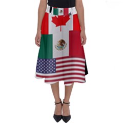 United Football Championship Hosting 2026 Soccer Ball Logo Canada Mexico Usa Perfect Length Midi Skirt by yoursparklingshop