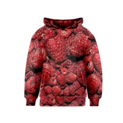 Red Raspberries Kids  Pullover Hoodie by FunnyCow