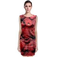 Red Raspberries Classic Sleeveless Midi Dress by FunnyCow