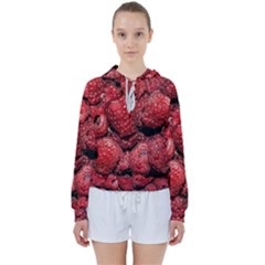 Red Raspberries Women s Tie Up Sweat by FunnyCow