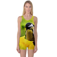 Tomtit Bird Dressed To The Season One Piece Boyleg Swimsuit by FunnyCow