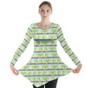 Cars And Trees Pattern Long Sleeve Tunic  View1