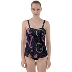 Hearts Twist Front Tankini Set by snowwhitegirl