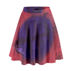 Sea Horses High Waist Skirt by snowwhitegirl