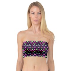 Hearts Butterflies Blue Pink Bandeau Top by snowwhitegirl