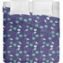 Heart Cherries Blue Duvet Cover Double Side (King Size) View2