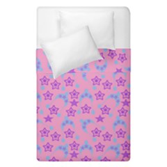 Pink Star Blue Hats Duvet Cover Double Side (single Size) by snowwhitegirl