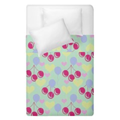 Birthday Cherries Duvet Cover Double Side (single Size) by snowwhitegirl