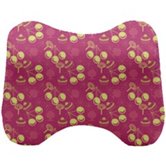 Yellow Pink Cherries Head Support Cushion by snowwhitegirl