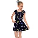 Cakes And Sundaes Black Kids Cap Sleeve Dress View1