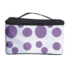 Violet Dots Cosmetic Storage Case by snowwhitegirl