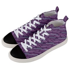 Silly Stripes Men s Mid-top Canvas Sneakers by snowwhitegirl