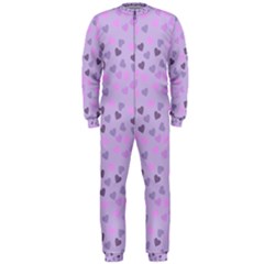 Heart Drops Violet Onepiece Jumpsuit (men)  by snowwhitegirl