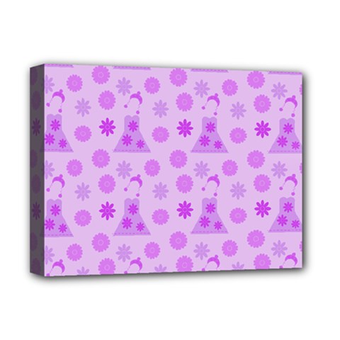 Purple Dress Deluxe Canvas 16  X 12   by snowwhitegirl