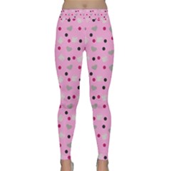 Pink Milk Hearts Classic Yoga Leggings by snowwhitegirl