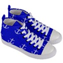 Royal Anchors Women s Mid-Top Canvas Sneakers View3