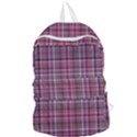 Pink Plaid Foldable Lightweight Backpack View1