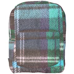 Blue Plaid Flannel Full Print Backpack by snowwhitegirl