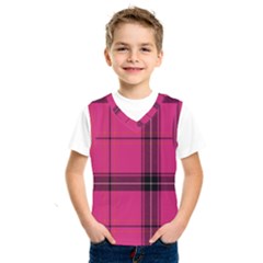 Dark Pink Plaid Kids  Sportswear by snowwhitegirl