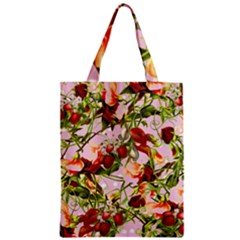 Fruit Blossom Pink Zipper Classic Tote Bag by snowwhitegirl