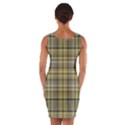 Yellow Plaid Wrap Front Bodycon Dress View2