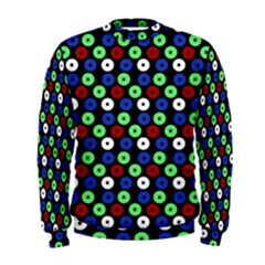 Eye Dots Green Blue Red Men s Sweatshirt by snowwhitegirl