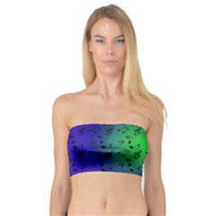 Blue Music Green Moon Bandeau Top by snowwhitegirl