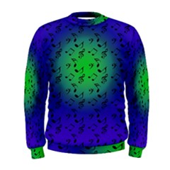 Blue Music Green Moon Men s Sweatshirt by snowwhitegirl