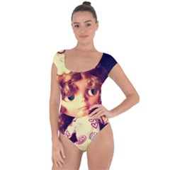 Strike A Pose Short Sleeve Leotard  by snowwhitegirl